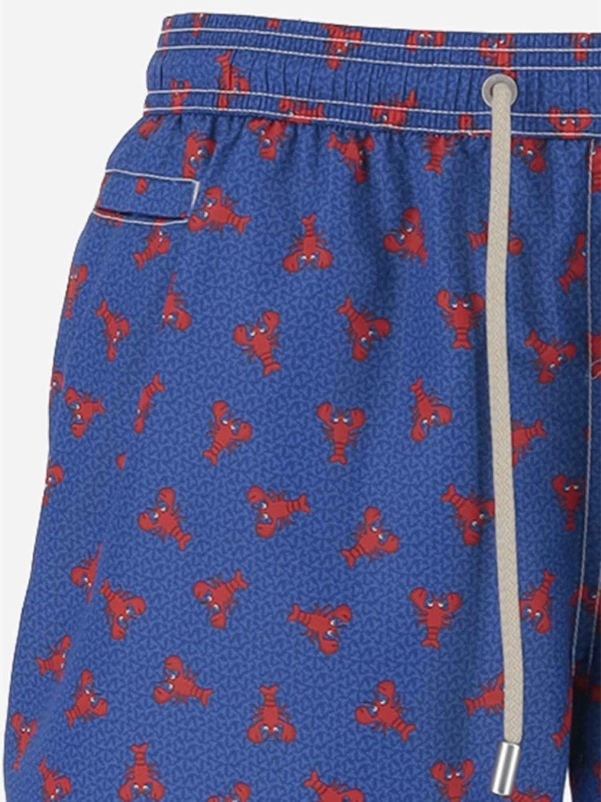 Mc2 Saint Barth Blue Lighting Micro Fantasy Swim Shorts