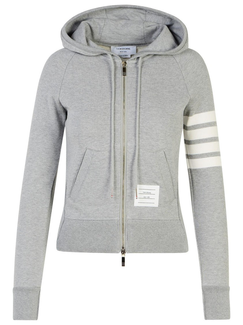 Thom Browne 4-Bar' Grey Cotton Sweater