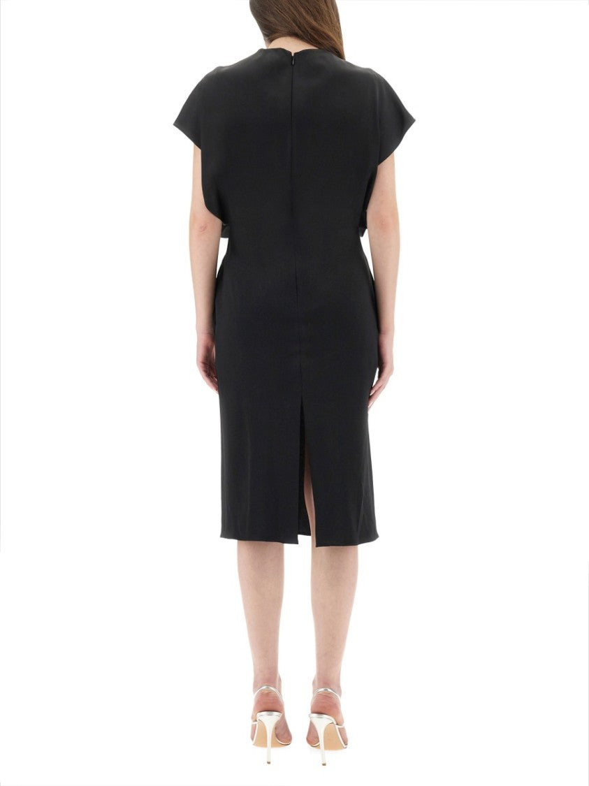 Stella Mccartney Midi Dress With Wing Sleeves