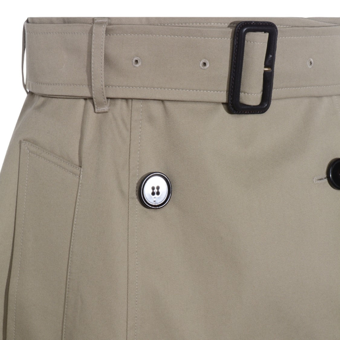 Burberry A-Line Skirt With Belted Waist