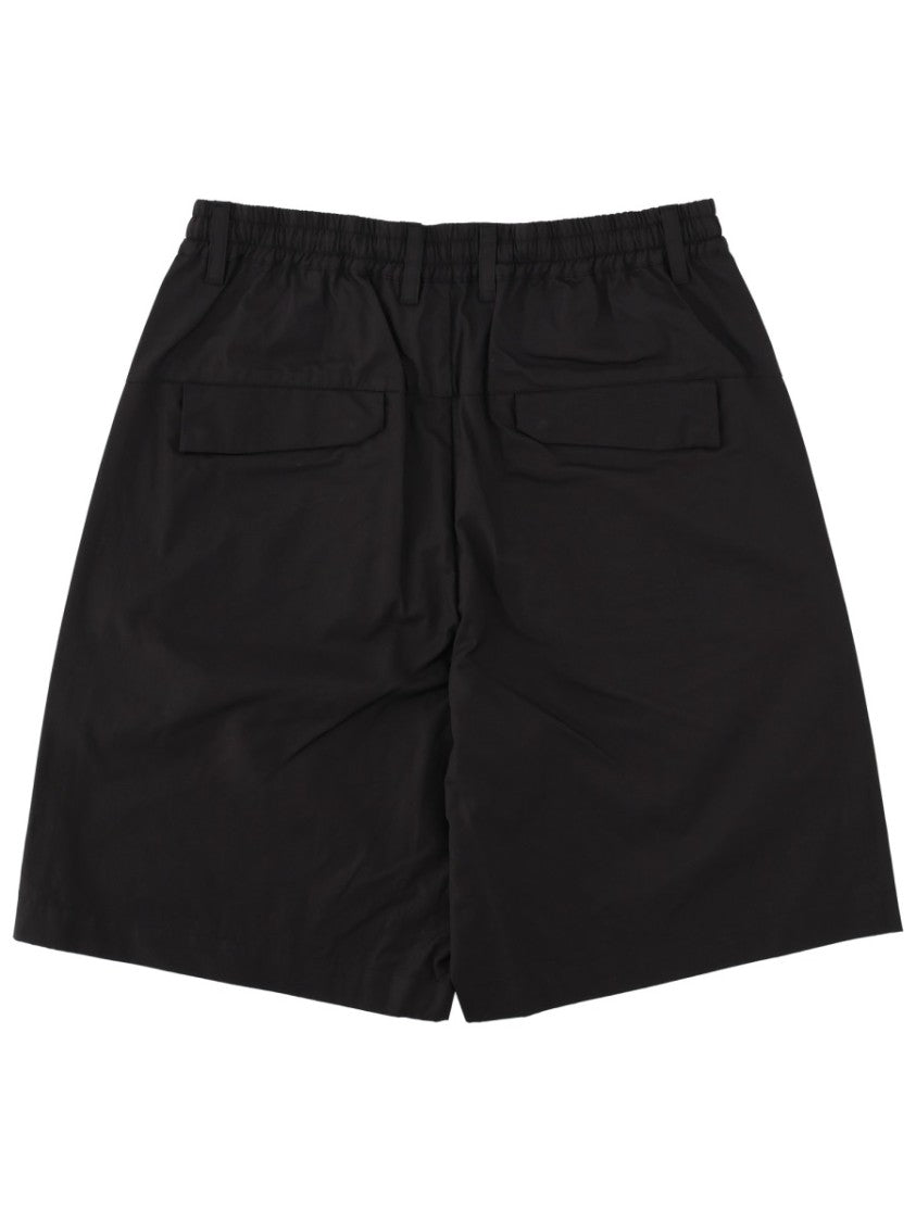 C.P. Company Black Metropolis Elastic Waistband Cotton Shorts