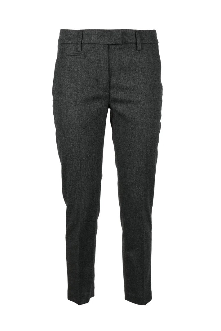 Dondup Wool Blend Stretch Pants - Grey