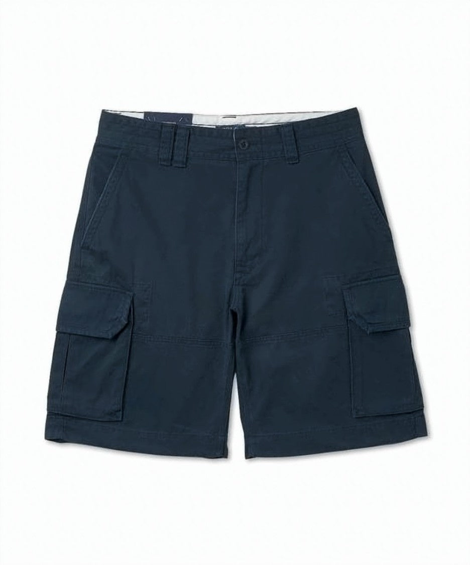 Polo Ralph Lauren Structured Blue Cotton Shorts With Flap Pockets