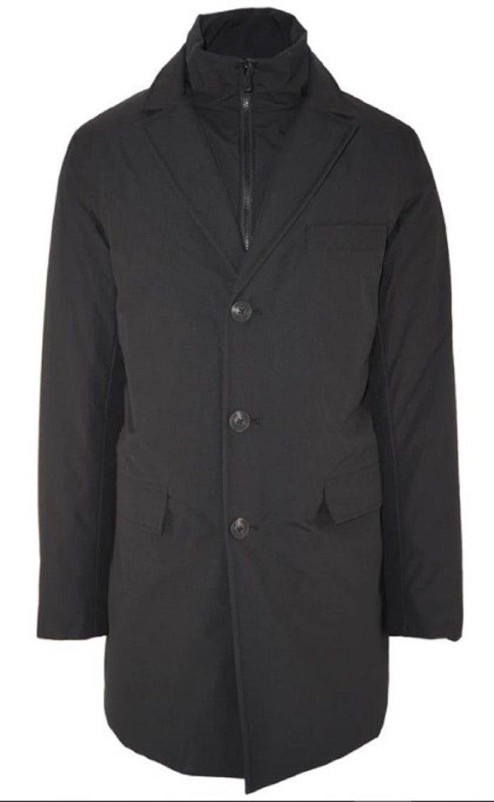 Save The Duck Waterproof Black Casual Jacket With Tailored Design