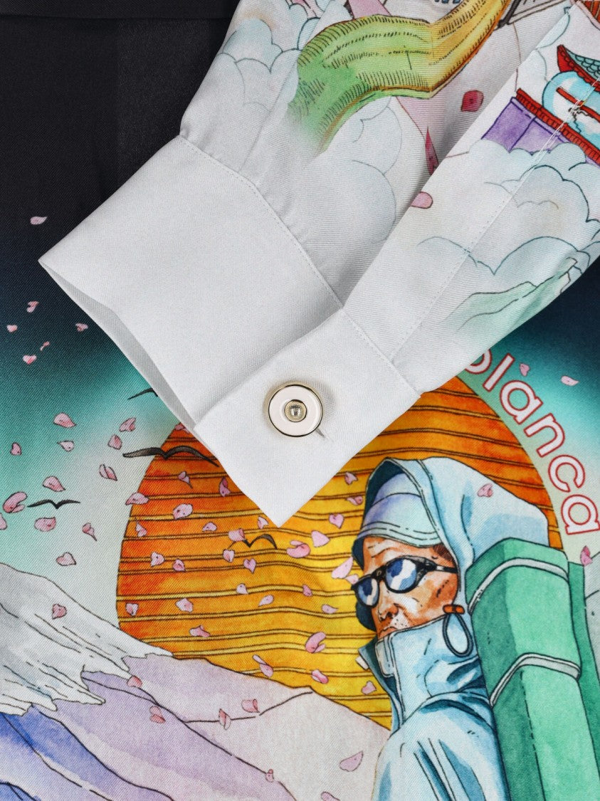 Casablanca Multicolour Patterned Shirt With Classic Collar