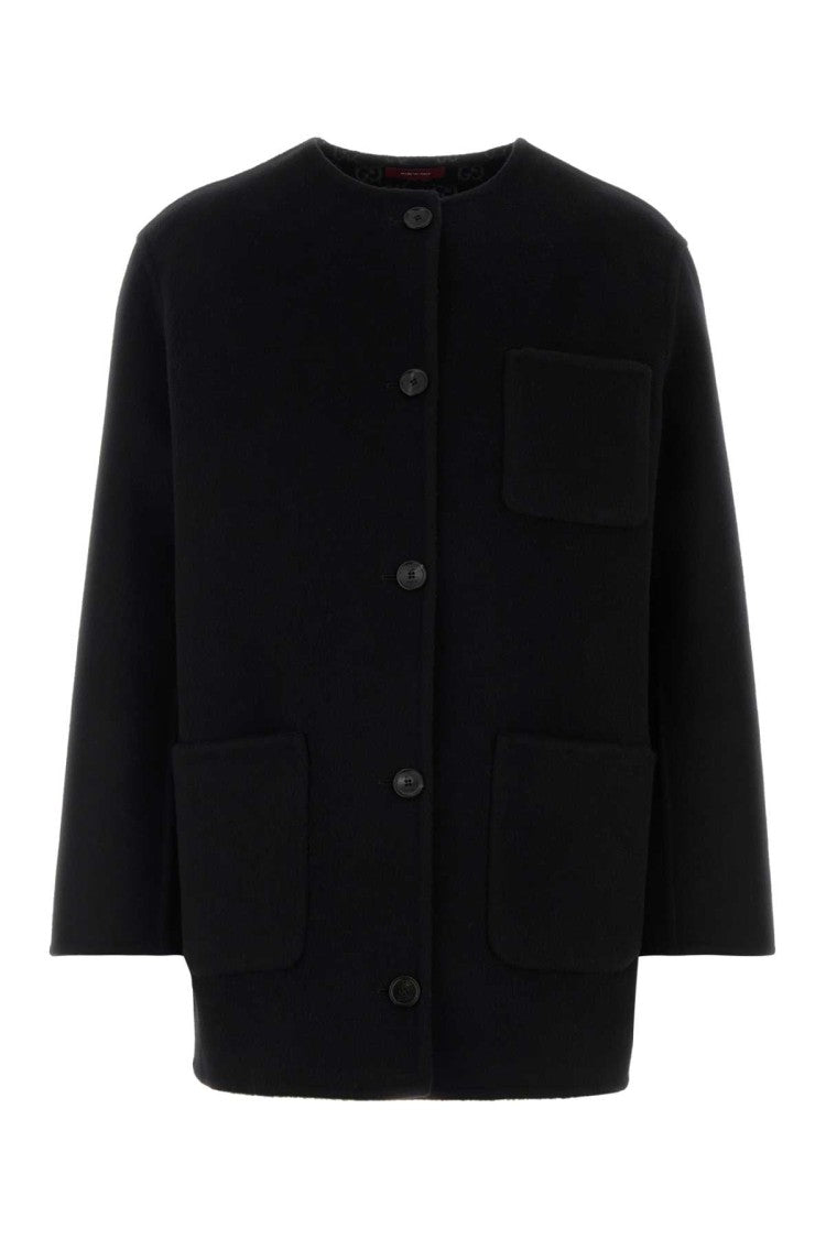 Gucci Black Wool Blend Reversible Jacket