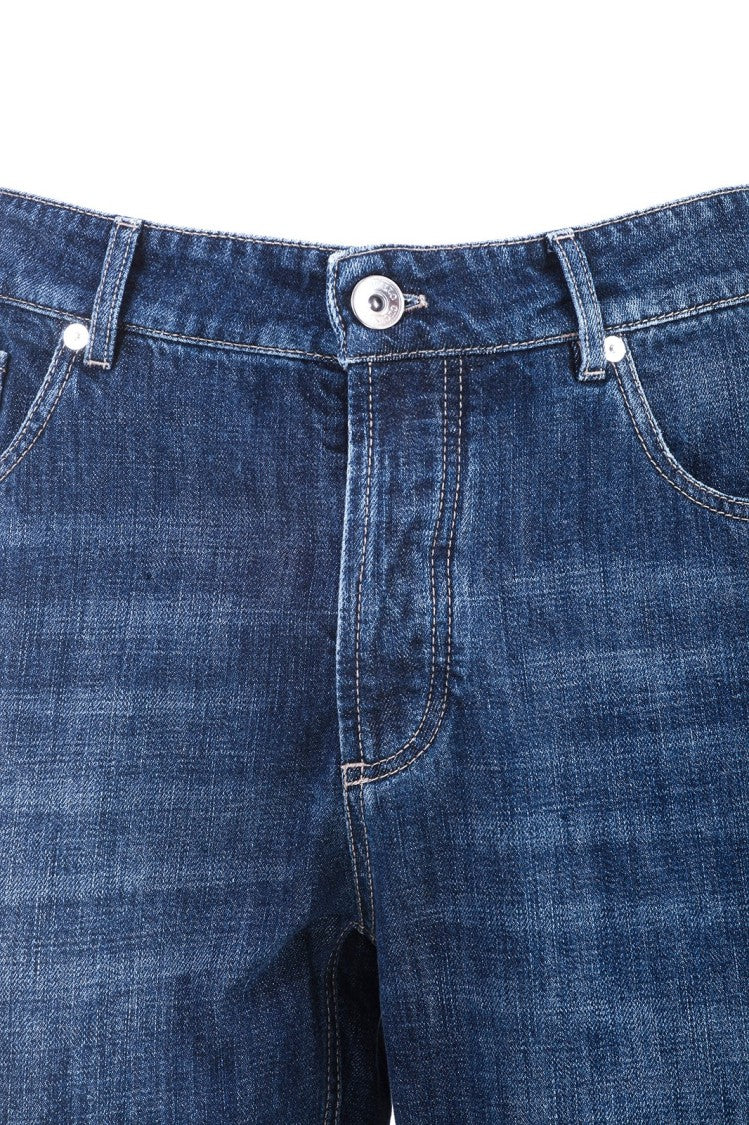 Brunello Cucinelli Medium Blue Denim Pants