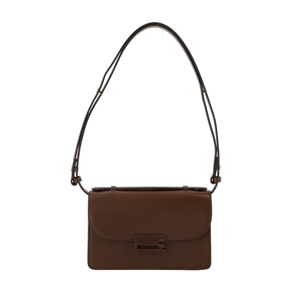 Victoria Beckham Tonal Mini Dorian Crossbody - Leather - Brown