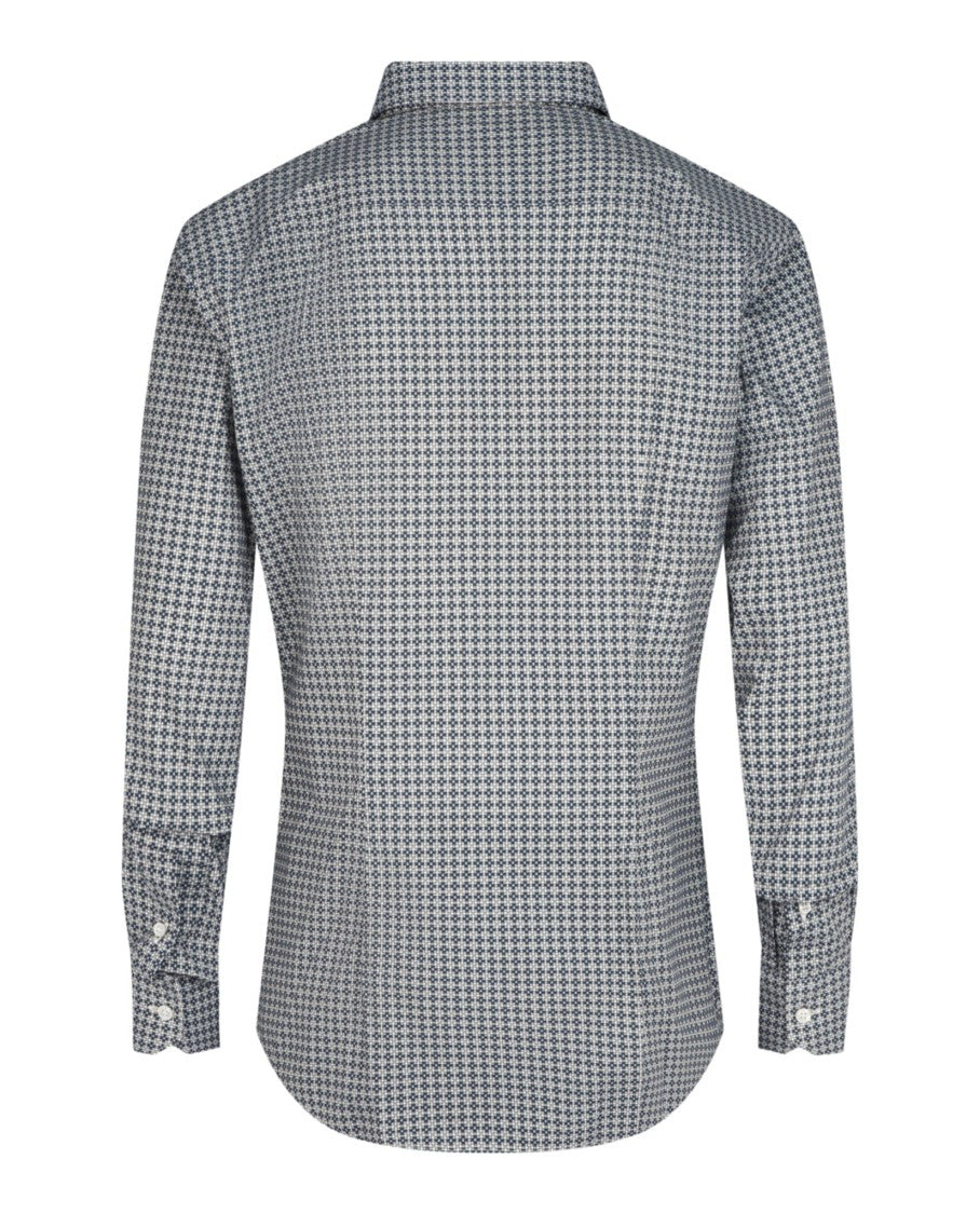 Brioni Slim-Fit Micro-Check Pattern Shirt