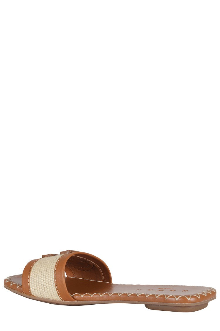 Hogan Brown Slipper Slipper H Flat Cotton Slippers