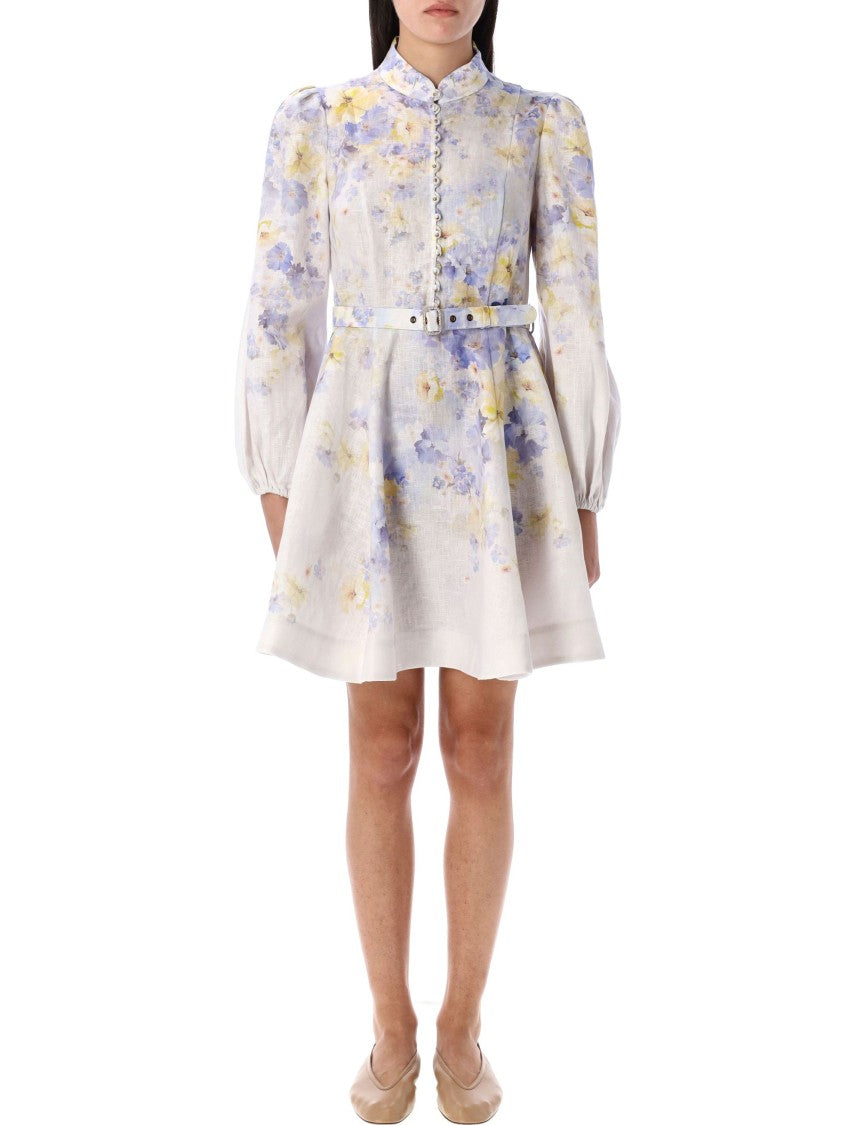 Zimmermann Crush Buttoned Mini Dress