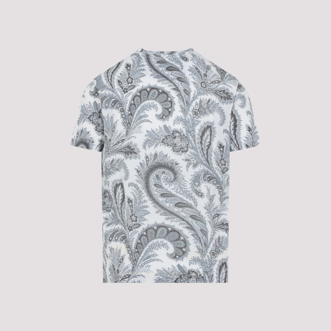 Etro Printed Grey Cotton Roma T-Shirt
