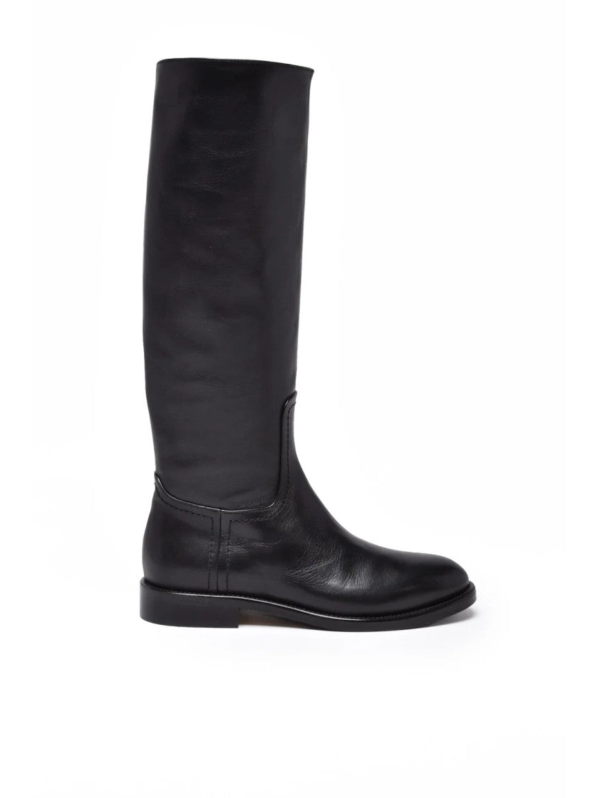 Mara Bini Black Leather Riding Boots