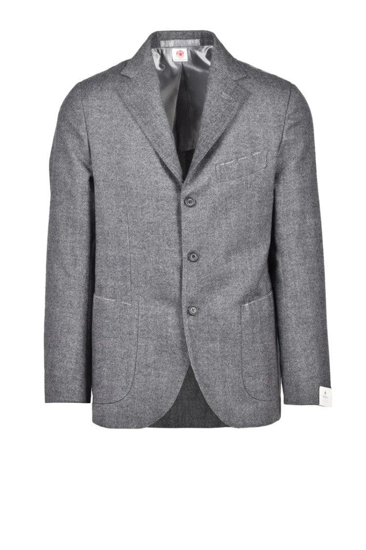 Luigi Borrelli Napoli Virgin Wool Jacket - Grey