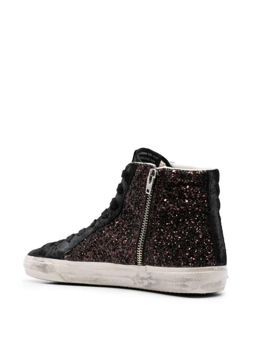 Golden Goose Silk And Nylon Multi Panel Sneakers