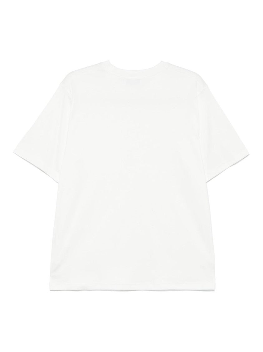 Lardini Relaxed Fit White Cotton T-Shirt