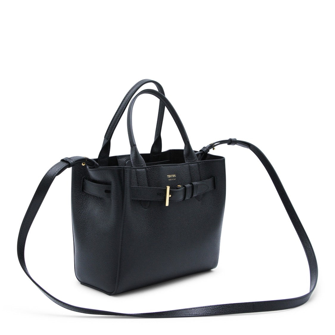 Tom Ford Textured Leather Tote With Gold-Tone Hardware