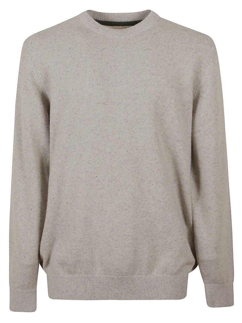 Barbour Relaxed Fit Crew Neck Sweater With Ribbed Details