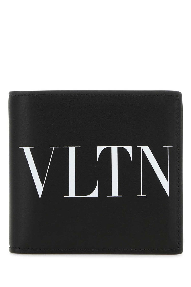 Valentino Garavani Black Leather Vltn Wallet