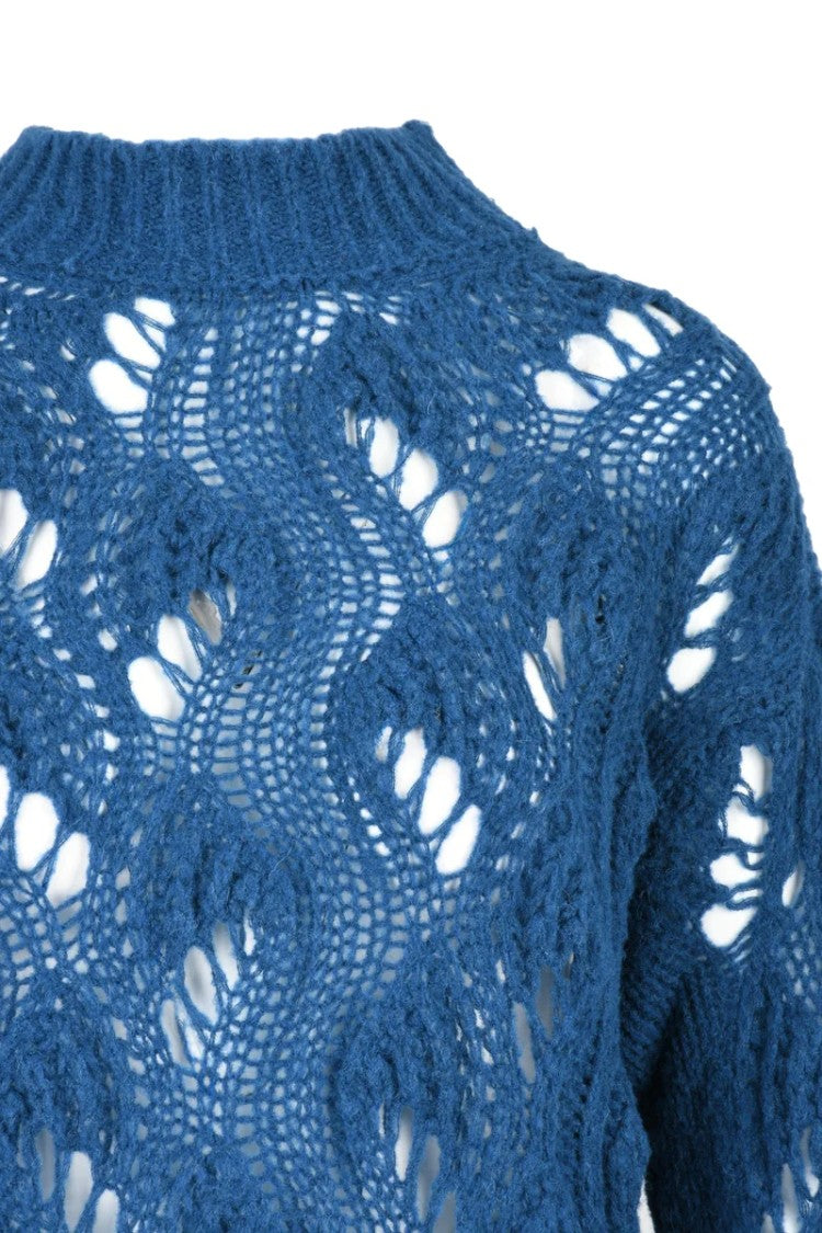 Dondup Long Openwork Knit - Blue