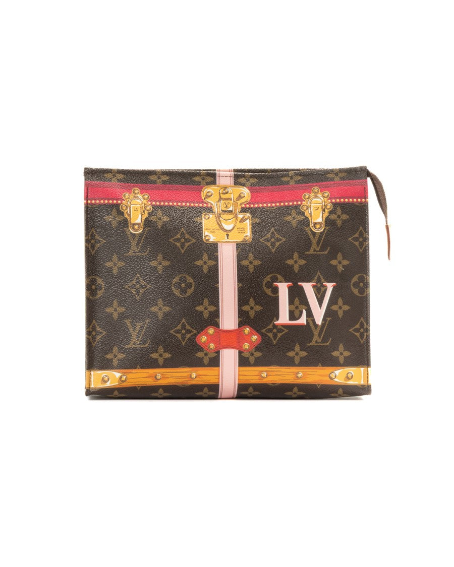 Louis Vuitton Brown Toilette 26 Summer Trunk Monogram Canvas Pouch