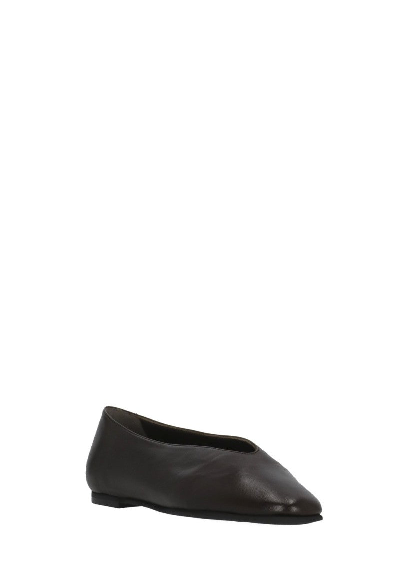 Poeve Brown Reese Leather Flats