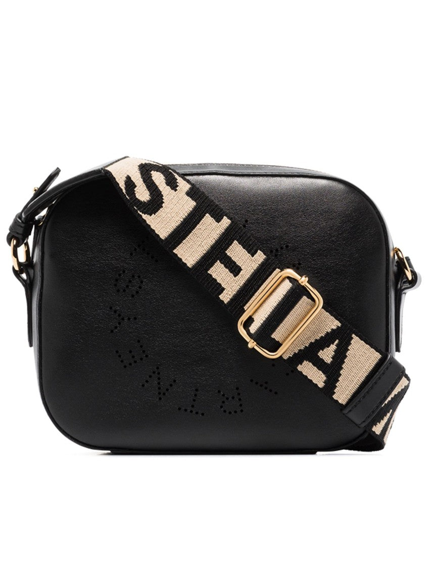 Stella Mccartney Pink Camera Bag Perforated Logo Satchel