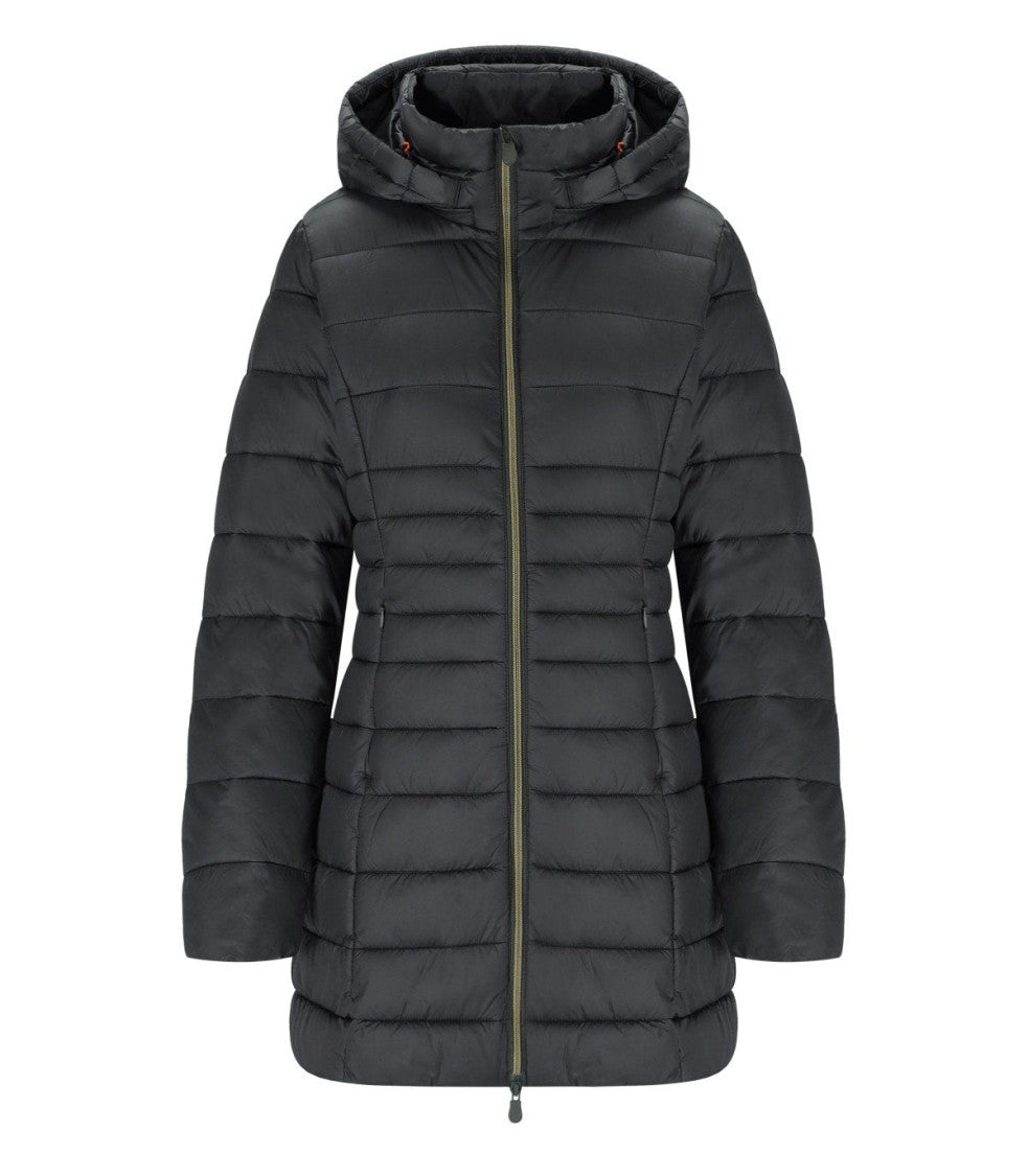 Save The Duck Reese Grey Hooded Padded Jacket