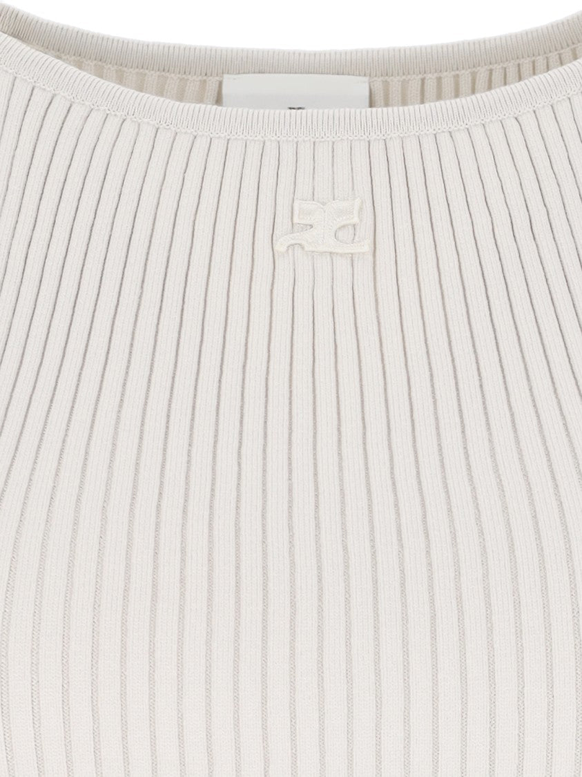Courrèges Mini Ribbed Dress