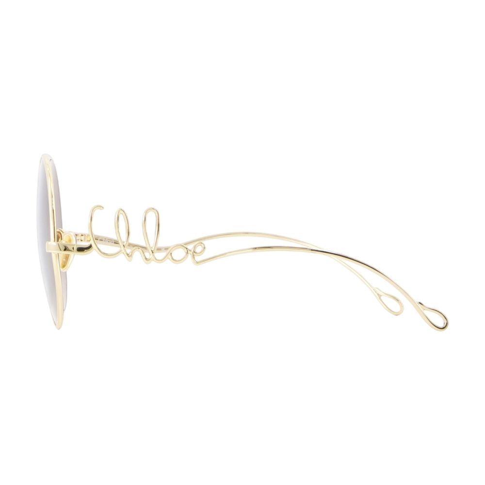 Chloé Acetate Frame Sunglasses With Gold Accents