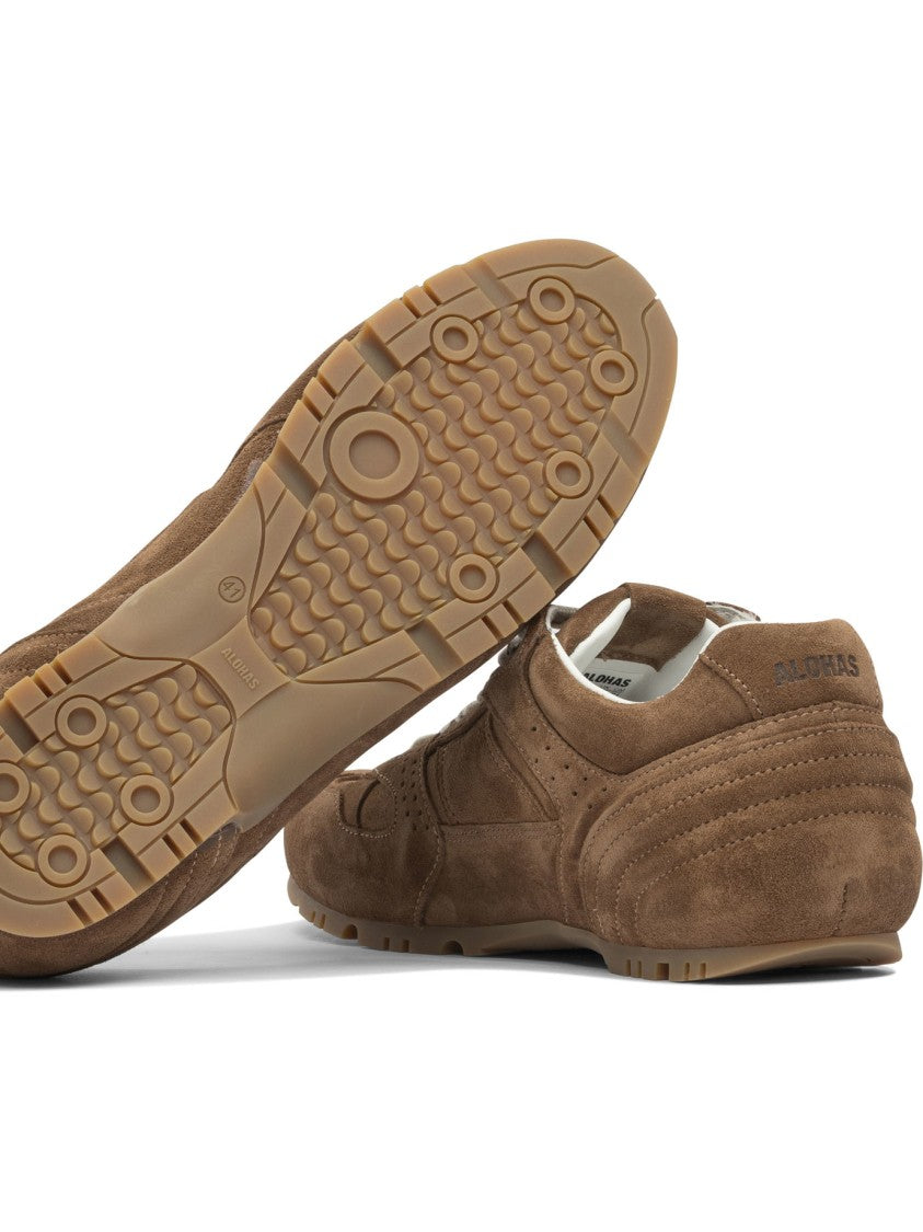 Alohas Tb.56 Suede Cream Leather Sneakers