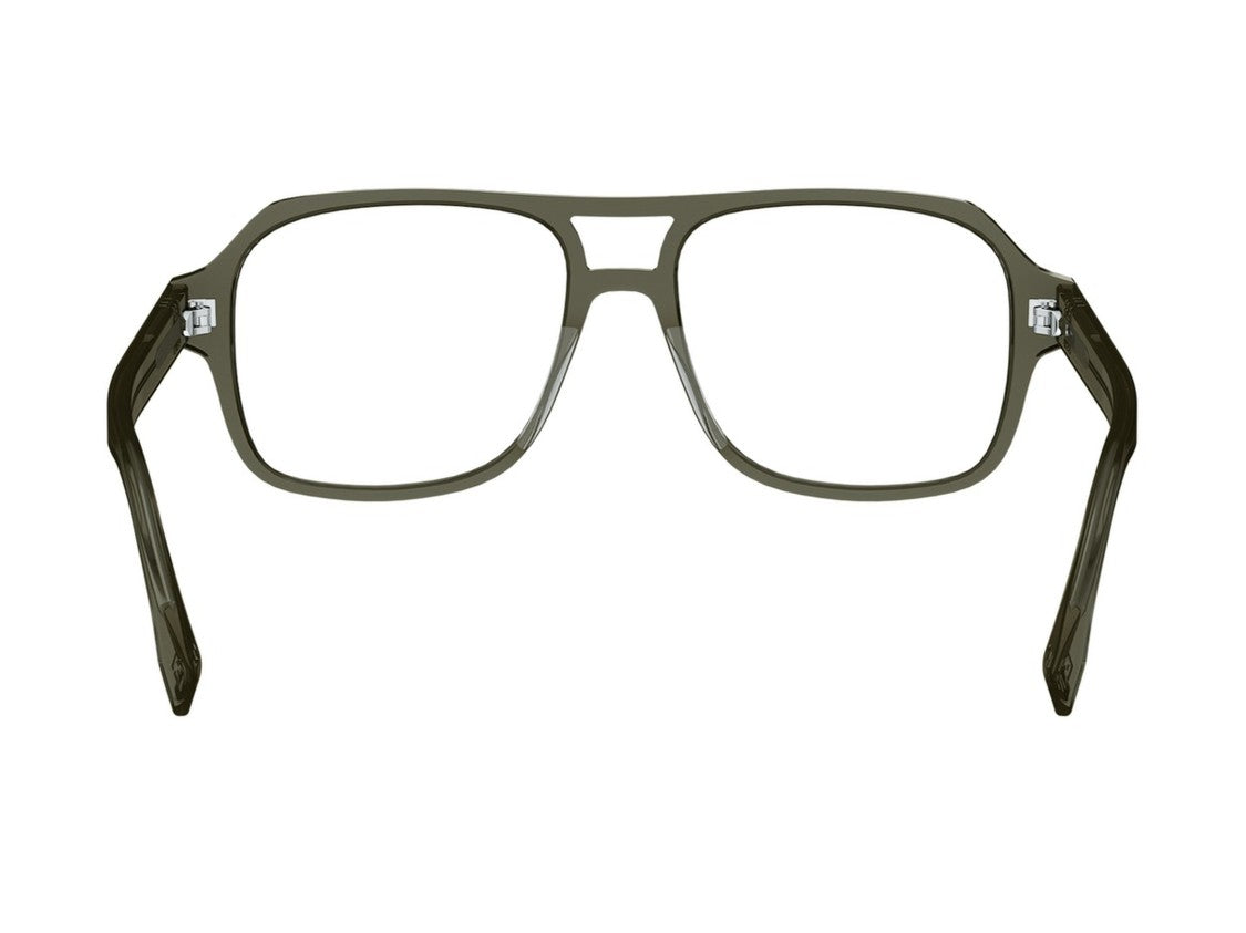 Fendi Fe50131i Double Bridge Oversized Square Eyeglasses