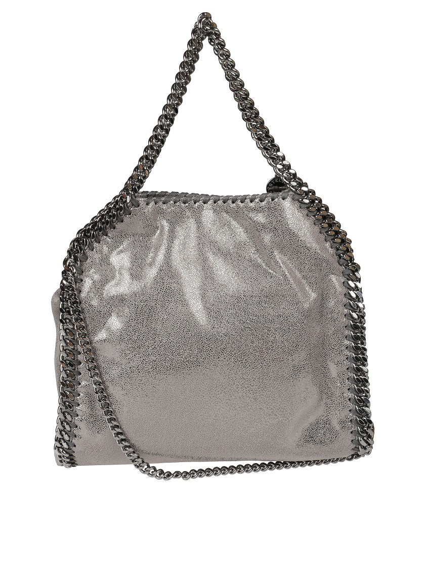 Stella Mccartney Crinkled Metallic Silver Bag