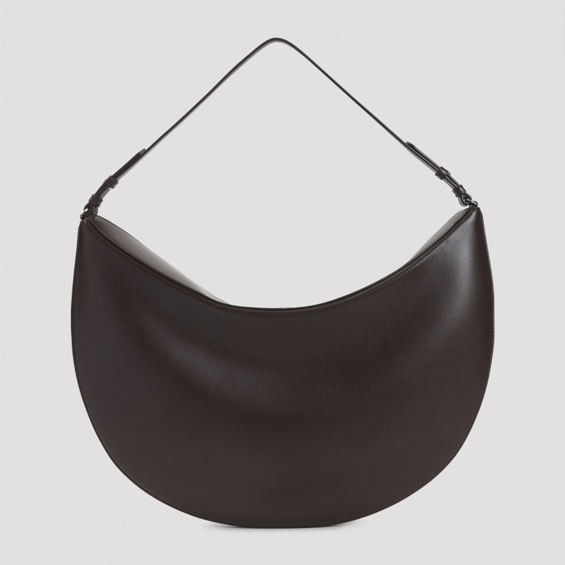Jacquemus Crescent-Shaped Leather Handbag With Adjustable Strap