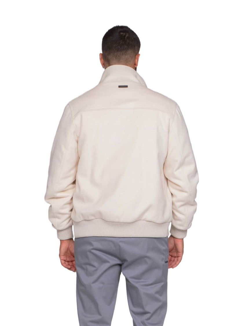 Peserico Minimalist High Collar Zippered Jacket