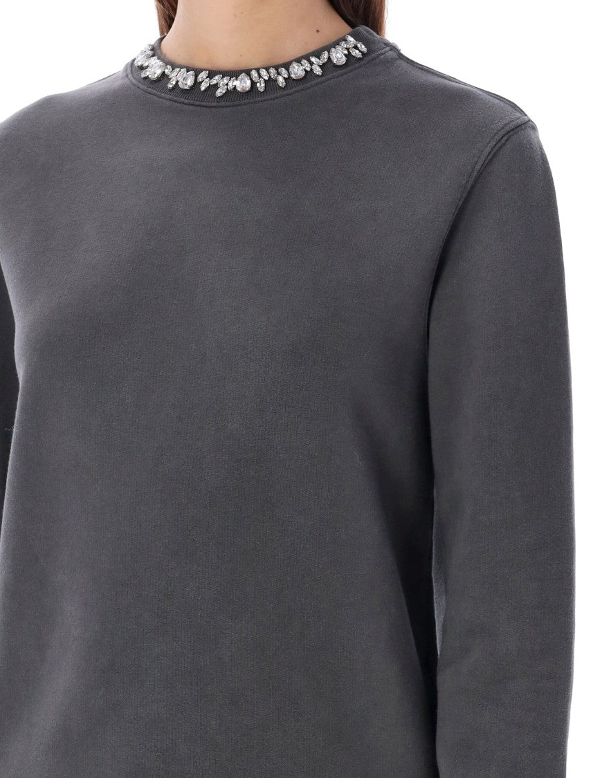 Golden Goose Fleece Strass Collar Sweatshirt