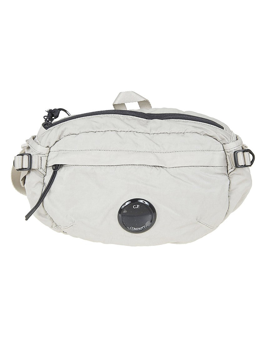C.P. Company Tonal Gray Compact Belt Bag With Top Handle