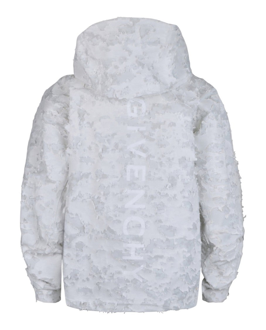 Givenchy Destroyed Windbreaker In Mixed Cotton