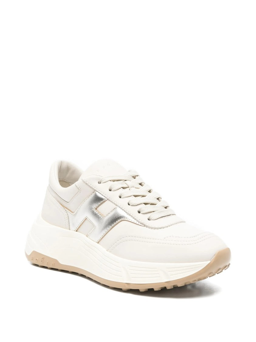 Hogan Low-Top Sneakers With Metallic Accent And Chunky Sole