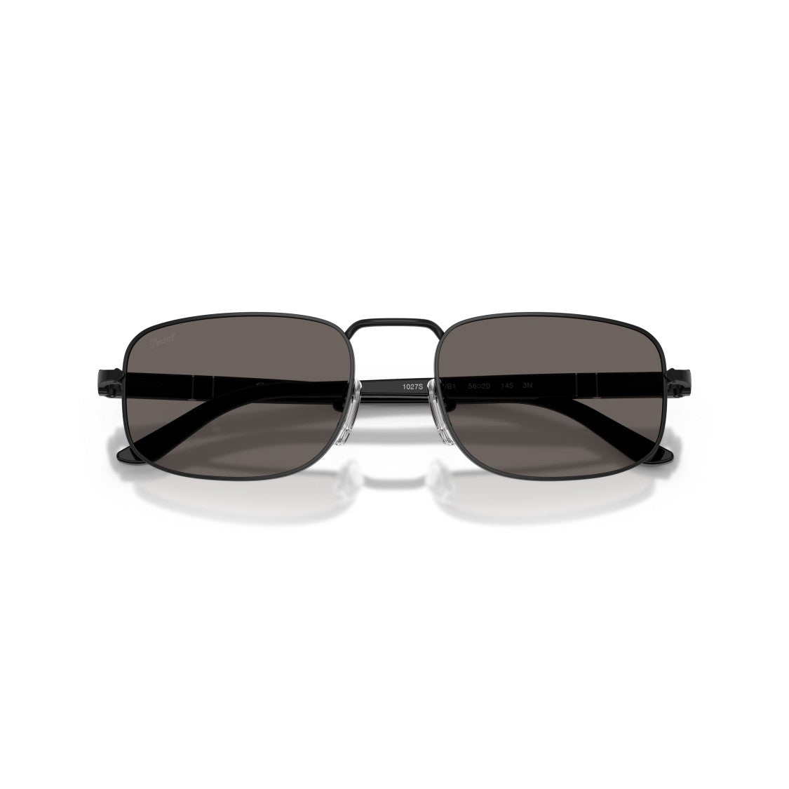 Persol 0Po1027s Rectangular Metal Frame Sunglasses With Adjustable Nose Pads