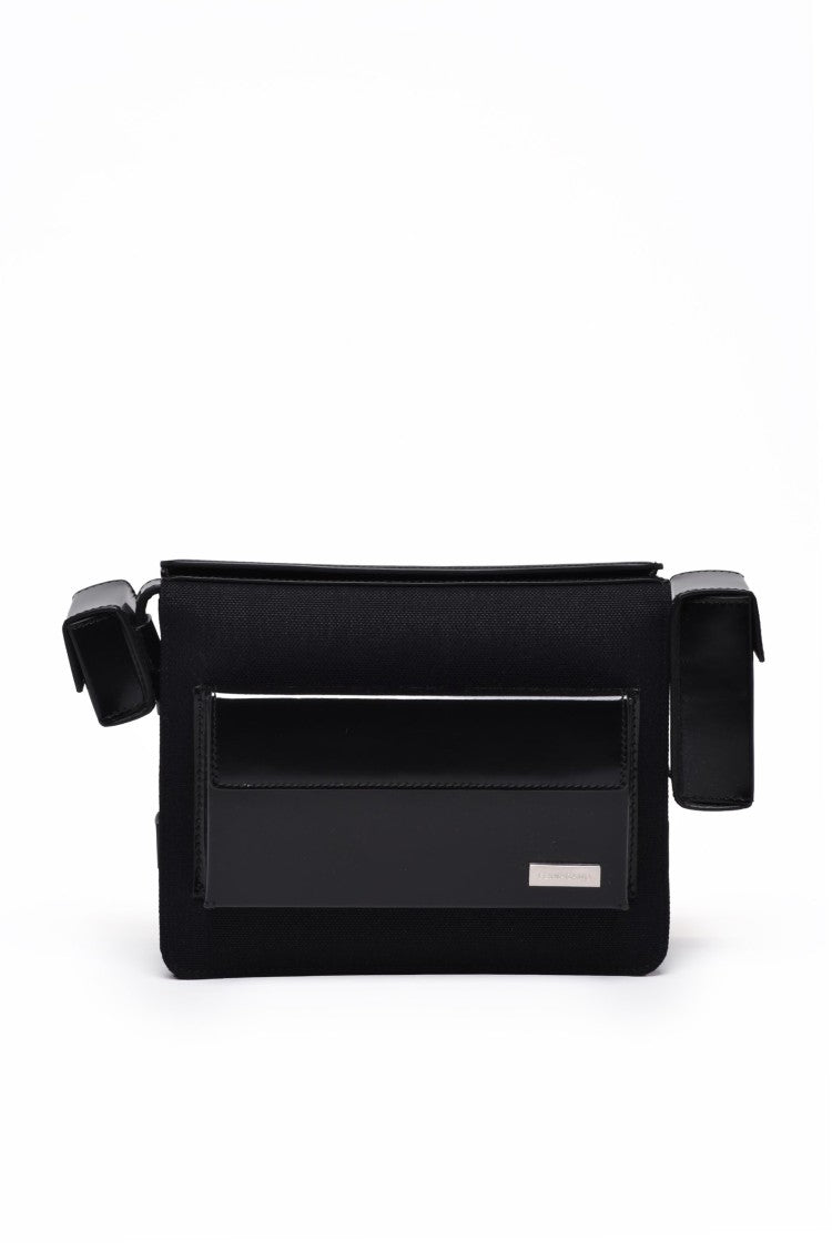 Ferragamo Nylon Shoulder Bag - Black