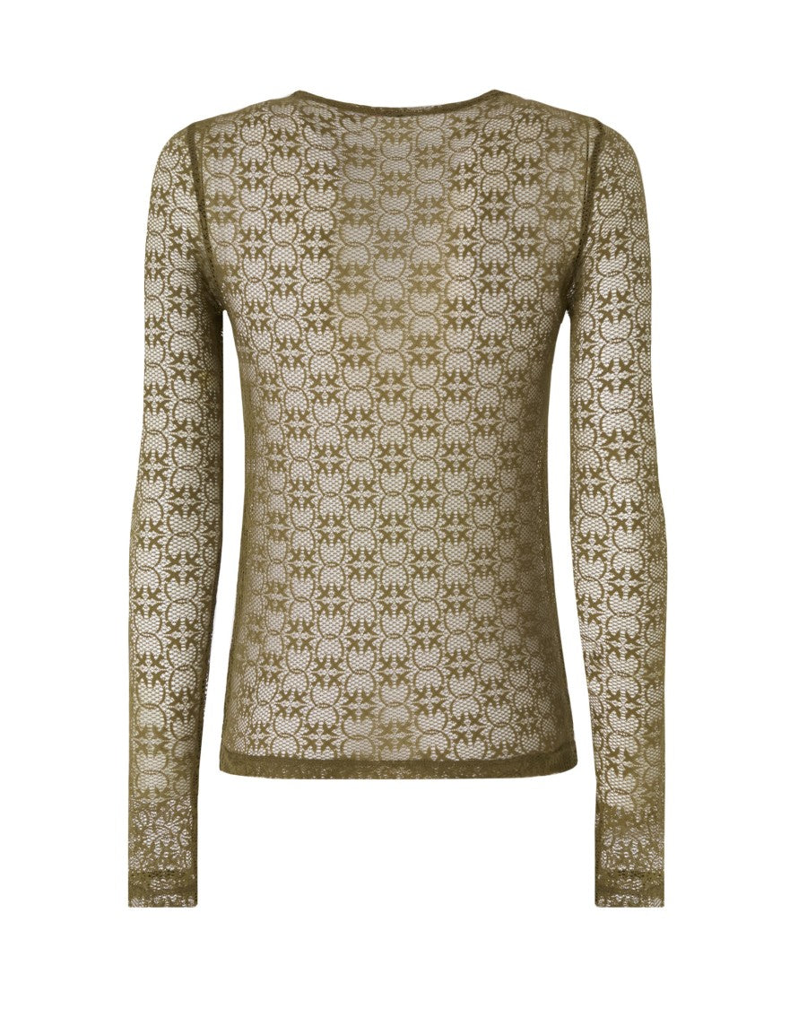 Pinko Stretch Lace Printed T-Shirt