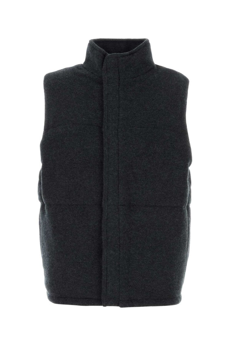 Le Kasha Charcoal Cashmere Vest