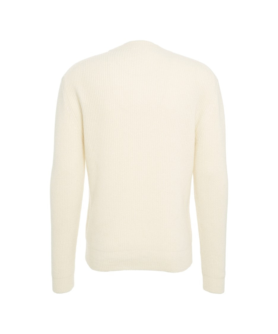 Daniele Fiesoli Ribbed Pullover Featuring Classic Round Neckline