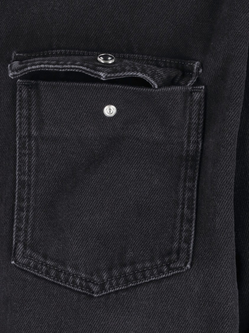 Mm6 By Maison Margiela "Western" Denim Shirt – Black