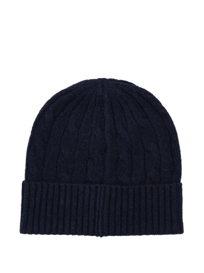 Polo Ralph Lauren Cable Knit Hat With Ribbed Brim