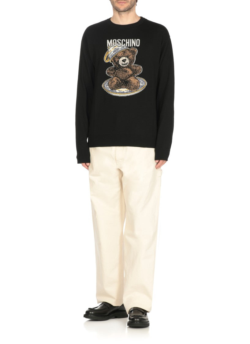 Moschino Black Wool Sweater