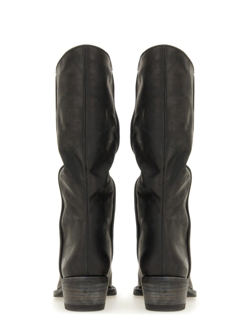 Khaite Clive Smooth Calf Leather Pointed Toe Boots