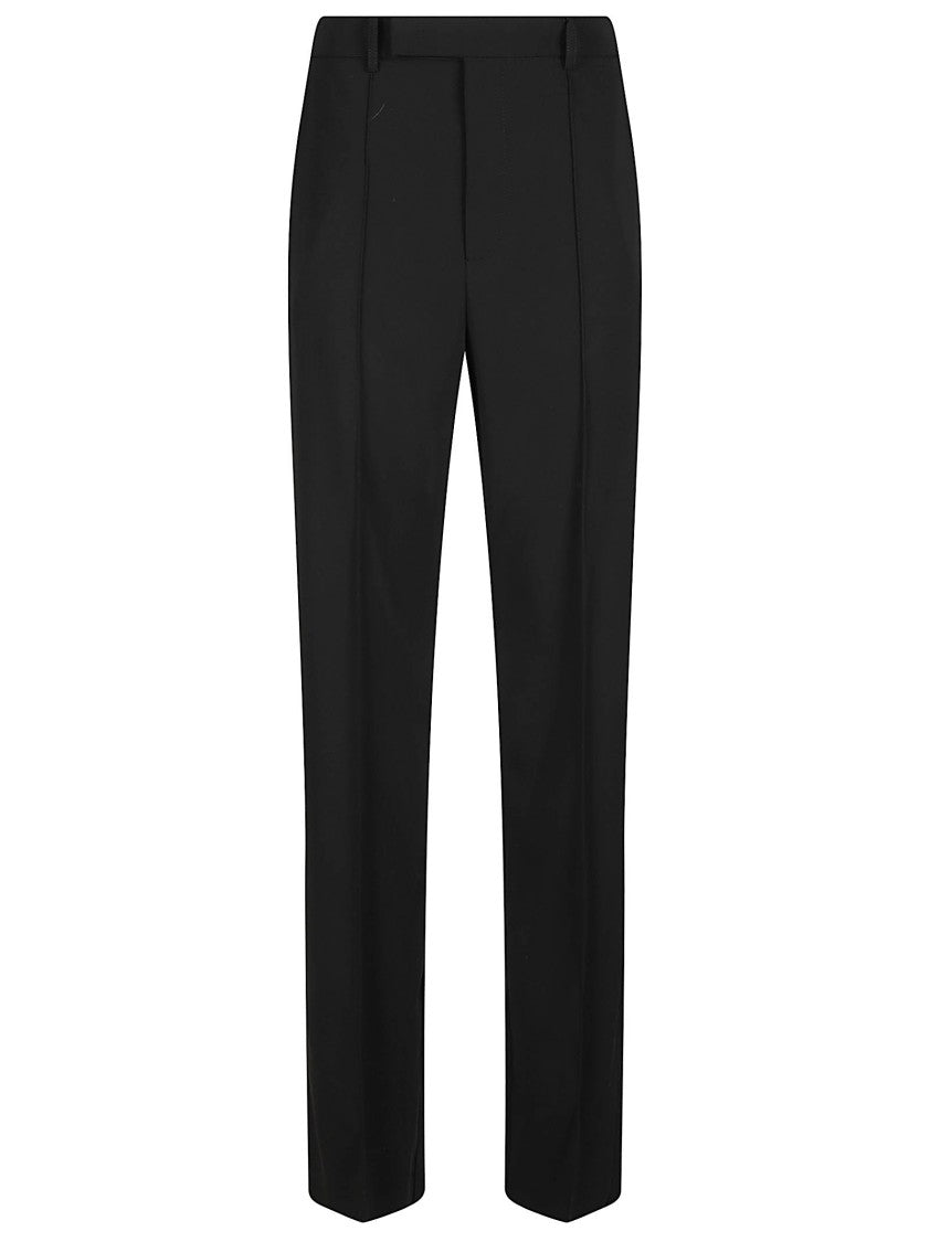 Patrizia Pepe Wide-Leg Tailored Pants With High Waist And Seam Detailing