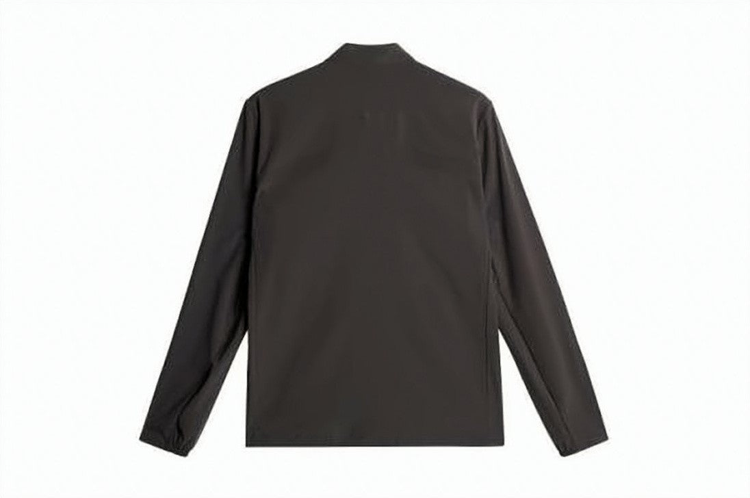 J Lindeberg Streamlined Black Jacket With High Collar